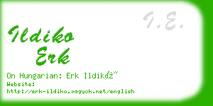 ildiko erk business card
